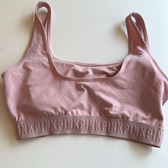 VICTORIA'S SECRET PINK ULTIMATE LIGHTLY LINED BRA PINK SMALL DD - Picture 2 of 6